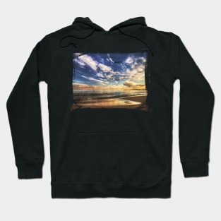 Sunset Clouds over the Ocean with Brushed Border Hoodie